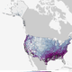 Illustration for article titled Look On This Map of First Snowfalls Across America, Ye Mighty, and Despair
